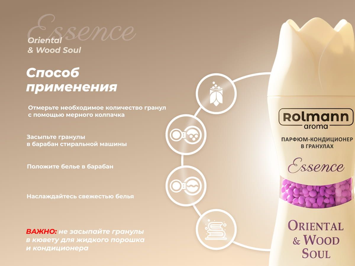 Парфюм-кондиционер для стирки Rolmann Essence
