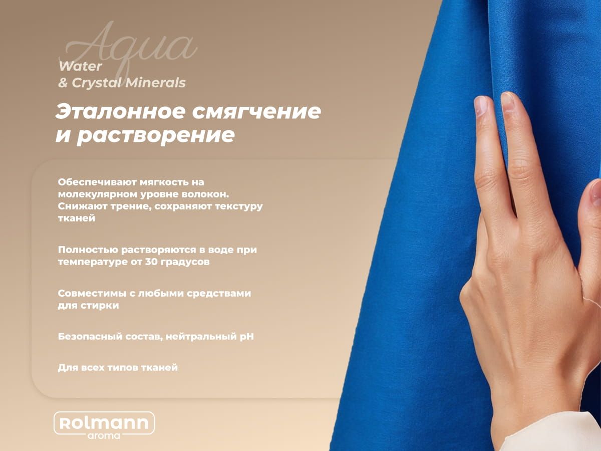 Парфюм-кондиционер для стирки Rolmann Aqua